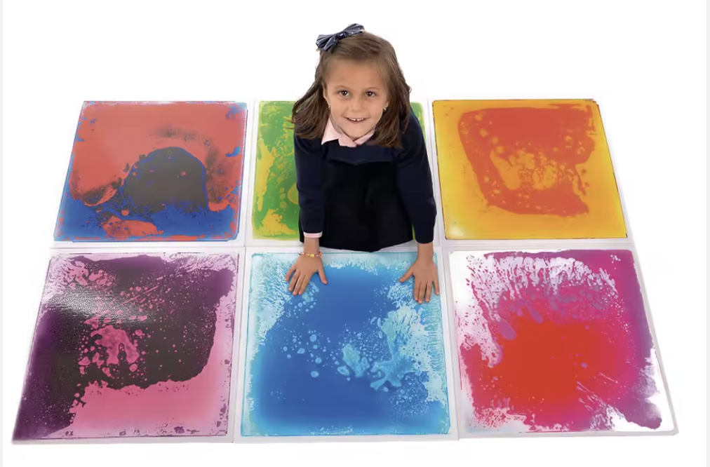 This reference shows how pressure-sensitive mats visually react when weight is applied, demonstrating a clear cause-and-effect interaction. Studying this helps me understand how large-surface pressure activation works and how it could translate into a dog-friendly paw interface.